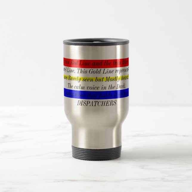 Mug De Voyage Ligne mince d'or (Centre)