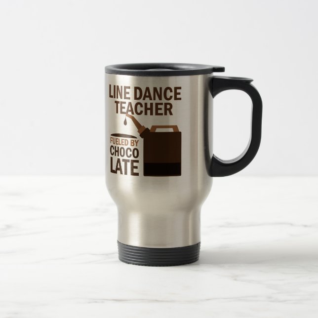 Mug De Voyage Ligne professeur de danse rempli de combustible (Droit)