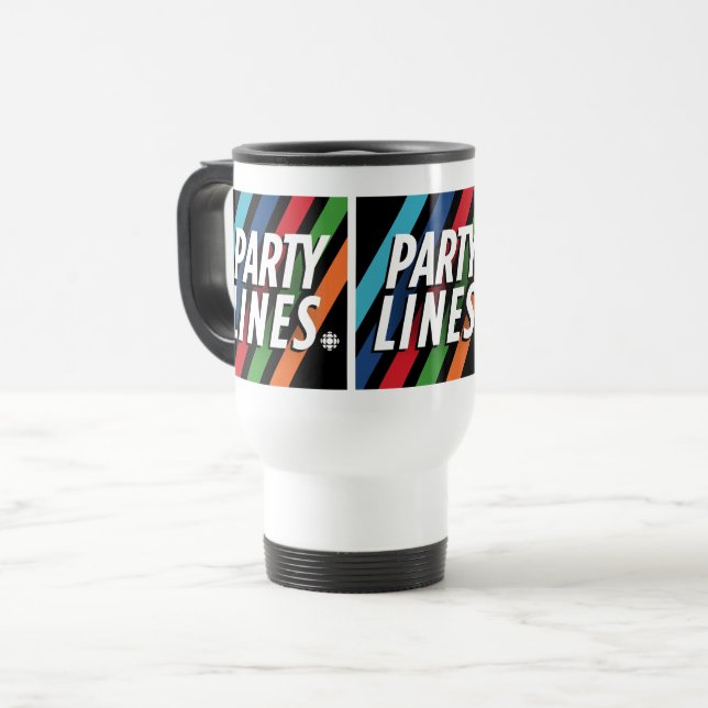 Mug De Voyage Lignes de partie CBC (Devant gauche)