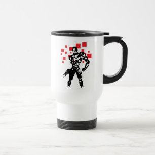 Mug De Voyage Ligue de Justice Cyborg Digital Noir Pop Art