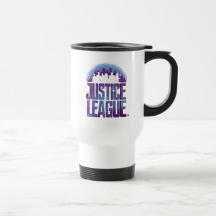 Mug De Voyage Ligue de Justice   Justice League City Silhouette