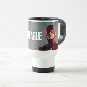 Mug De Voyage Ligue de Justice   Le Flash Sur Le Champ De Batail