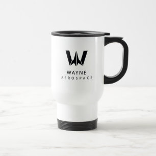 Mug De Voyage Ligue de Justice   Logo Wayne Aerospace