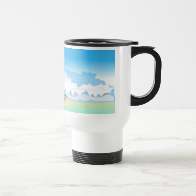 Mug De Voyage L'île tropicale (Droite)