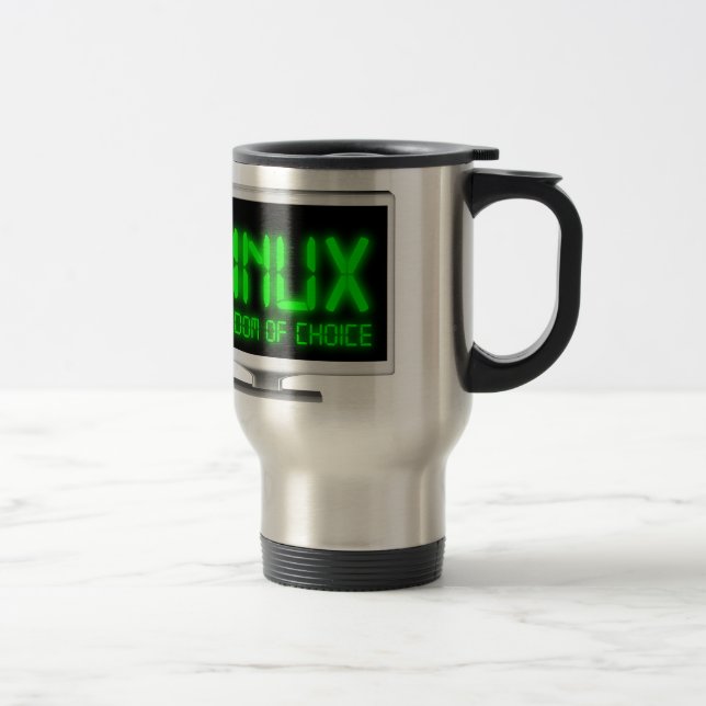 Mug De Voyage Linux - liberté de choix (Droit)