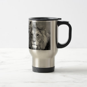 Mug De Voyage Lion noir blanc