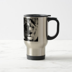 Mug De Voyage Lion noir et blanc