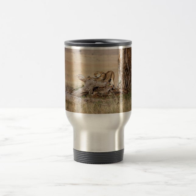 Mug De Voyage Lioness stretching (Centre)