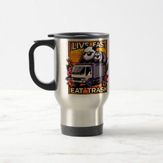 Mug De Voyage Live Fast! Eat Trash! Trash Truck Rebels