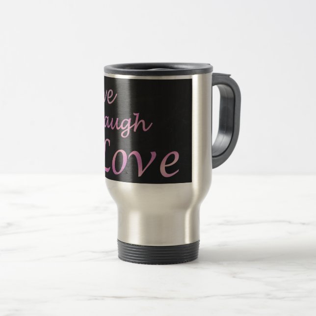 Mug De Voyage Live Laugh Love (Devant droit)