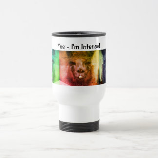 Mug De Voyage Llama noire intense drôle animal