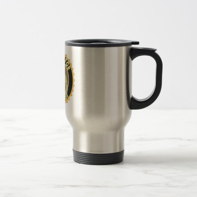MUG DE VOYAGE LOGO CARDIOLOGISTE - MÉDECIN DU COEUR (Droit)