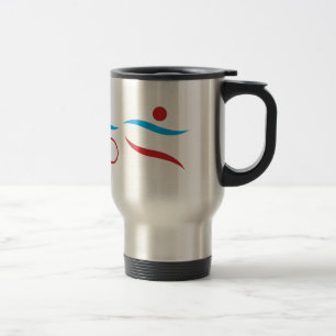 Mug De Voyage Logo cool moderne Triathlon