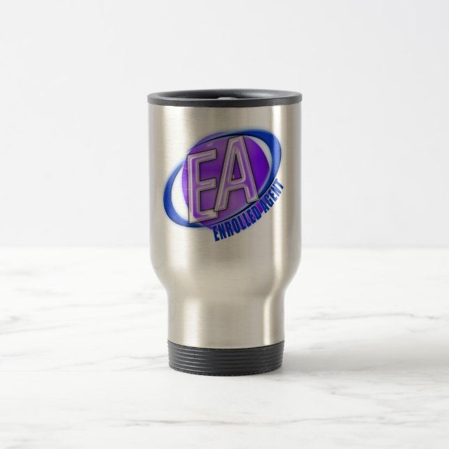 MUG DE VOYAGE LOGO DE BRUISSEMENT DE GLOBE D'EA - AGENT INSCRIT (Centre)