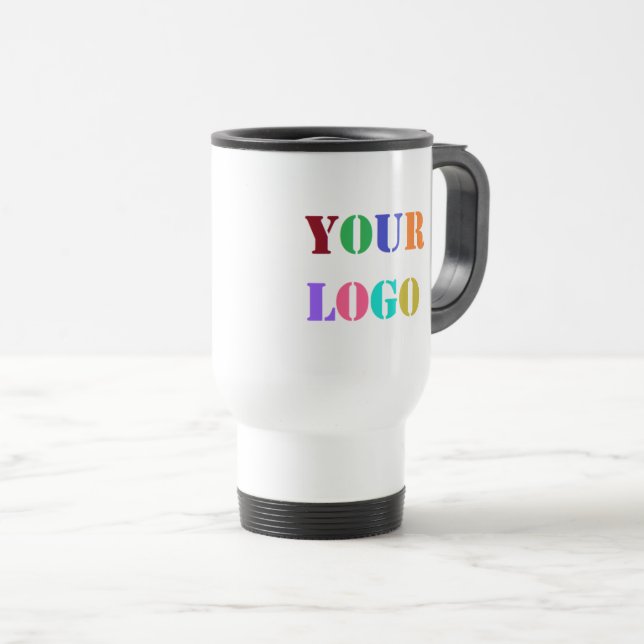 Mug De Voyage Logo de l'entreprise personnalisée Votre boîte de  (Devant droit)