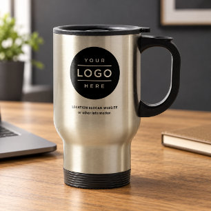 Mug De Voyage Logo de nom d'entreprise en acier inoxydable perso