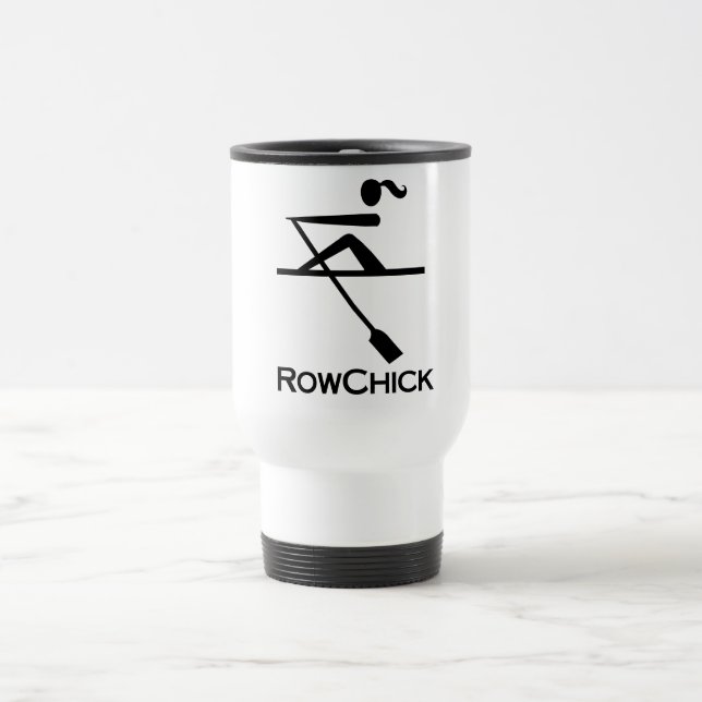 Mug De Voyage Logo de RowChick (Centre)