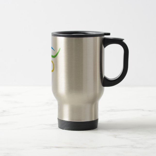 Mug De Voyage Logo du triathlon (Droit)
