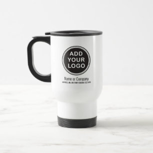 Mug De Voyage Logo fait sur commande et texte d'affaires