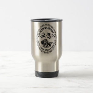 Mug De Voyage Logo Jamestown Sawmill (arrière - plan transparen