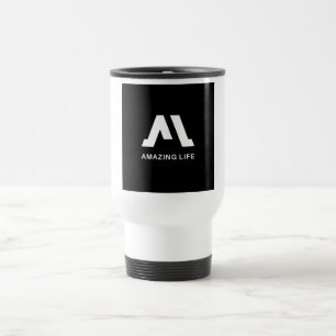 Mug De Voyage Logo monochrome A de Vie Incroyable