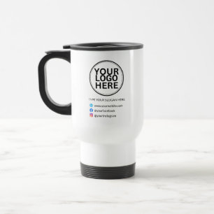 Mug De Voyage Logo Personnalisé Avec Slogan Social