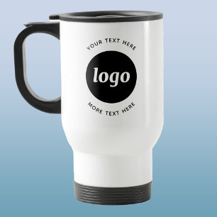 Mug De Voyage Logo Simple Avec Entreprise Texte