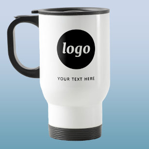 Mug De Voyage Logo simple et commerce de texte