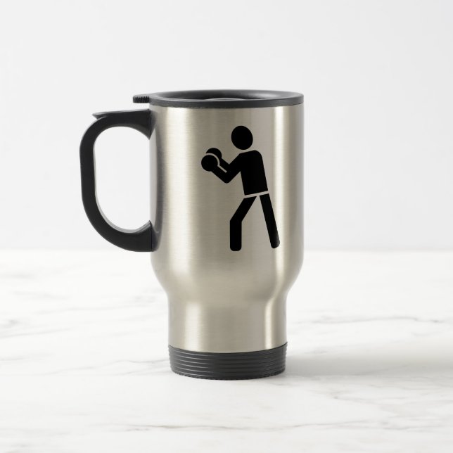 Mug De Voyage Logo sportif de boxe (Gauche)