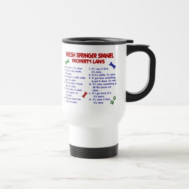 Mug De Voyage Lois 2 de propriété de SPRINGER SPANIEL de GALLOIS (Droite)