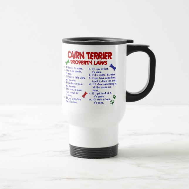 Mug De Voyage Lois 2 de propriété de TERRIER de CAIRN (Droite)