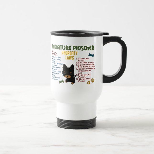 Mug De Voyage Lois 4 de propriété de Pinscher miniature (Droite)