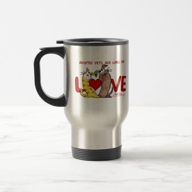 Mug De Voyage Longue sur Love-Cat et Chien (Gauche)