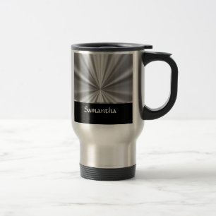 Mug De Voyage look argent et noir