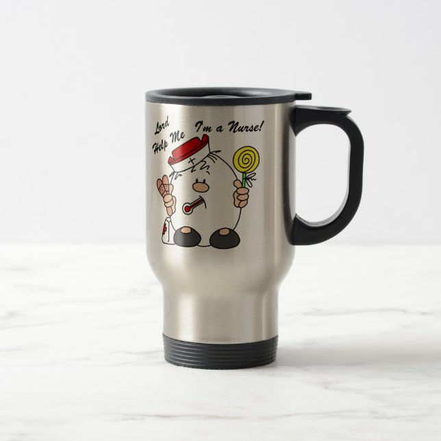 Mug De Voyage Lord Aidez-moi Je suis infirmière (Droit)