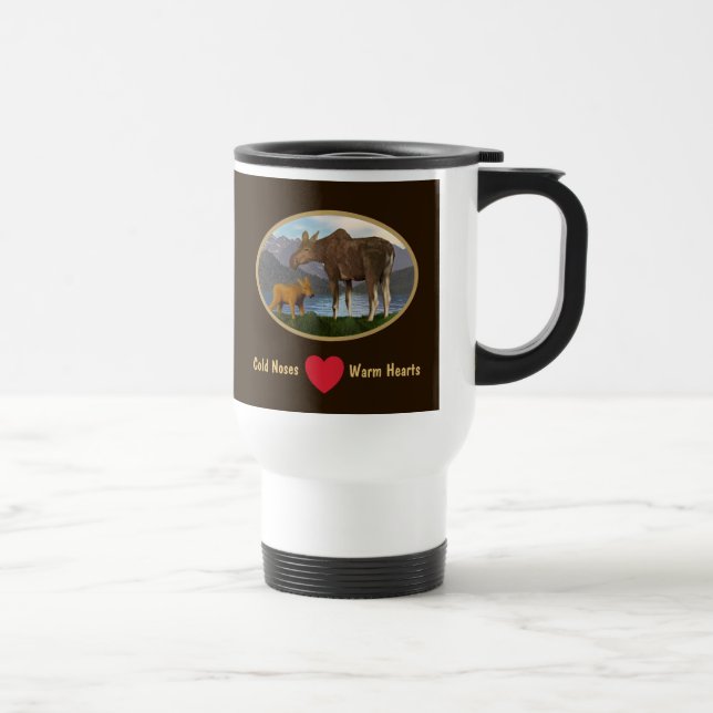 Mug De Voyage L'orignal dans le pré (Droite)