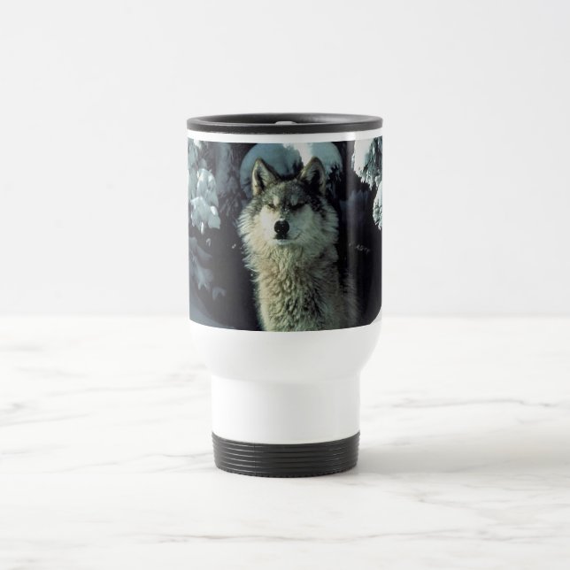 Mug De Voyage Loup d'hiver (Centre)