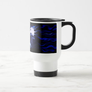 Mug De Voyage Loup et corbeau avec pleine lune