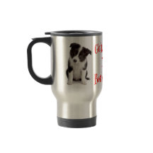 Love Border Collie Puppy Dog Voyage Café Mug