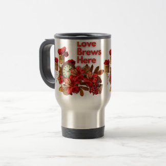 Mug De Voyage Love Brews Here - Celebrate Love This Valentine's