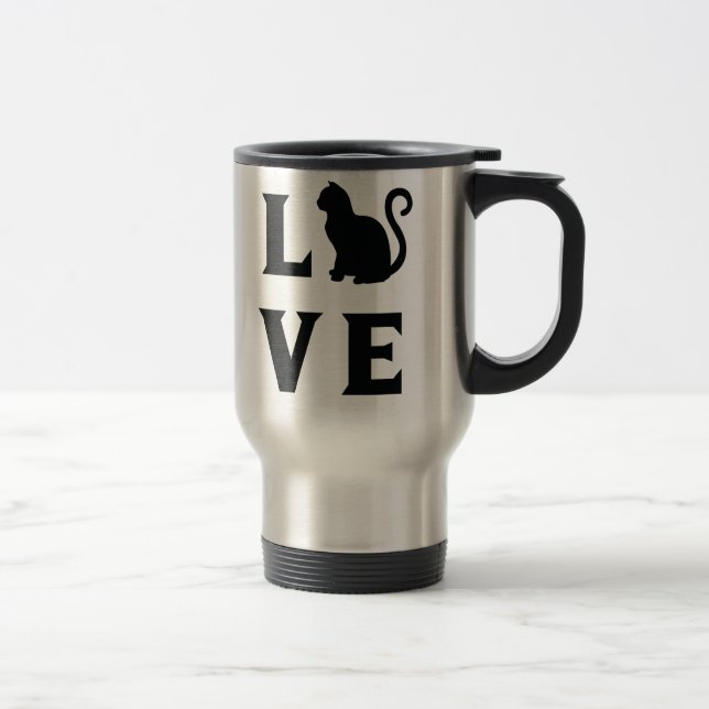 Mug De Voyage Love Cat (Droit)