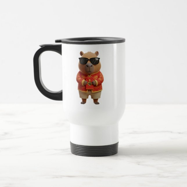 Mug De Voyage Lucky Red Envelope Capybara Lunar New Year (Gauche)