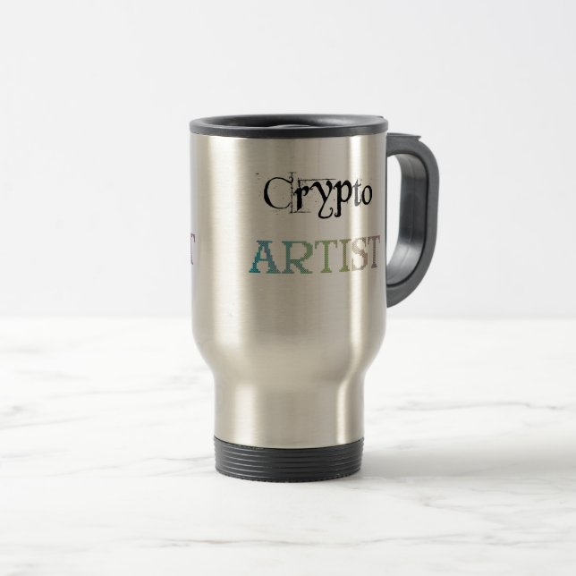 Mug De Voyage Lumière de l'artiste Crypto (Devant droit)