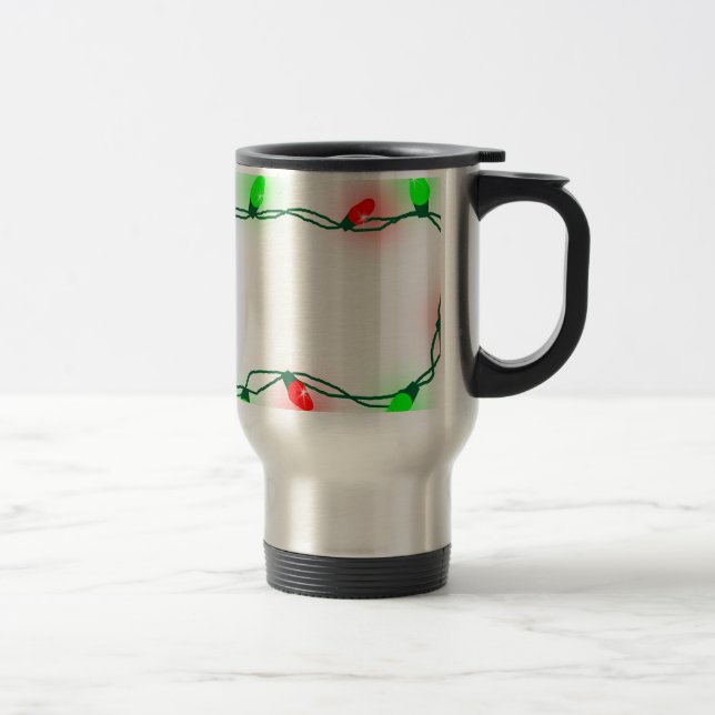 Mug De Voyage Lumières de Noël (Droit)
