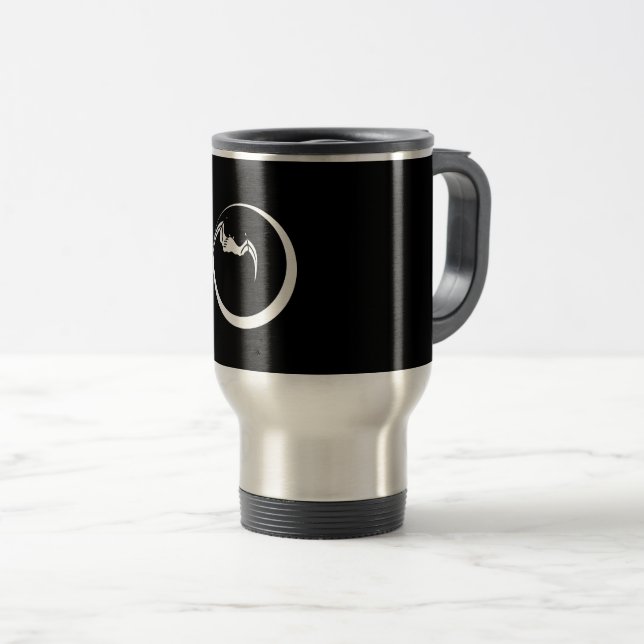 Mug De Voyage Lune et Chauve-Souris (Devant droit)