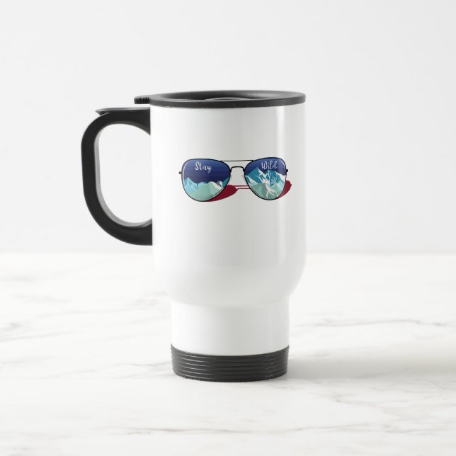 Mug De Voyage Lunettes de soleil de montagne (Gauche)