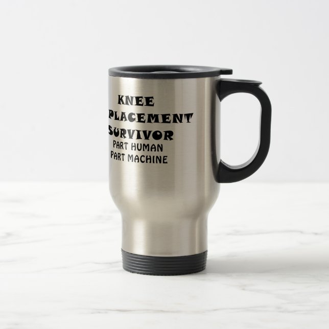 Mug De Voyage Machine humaine de pièce de pièce de survivant de (Droit)