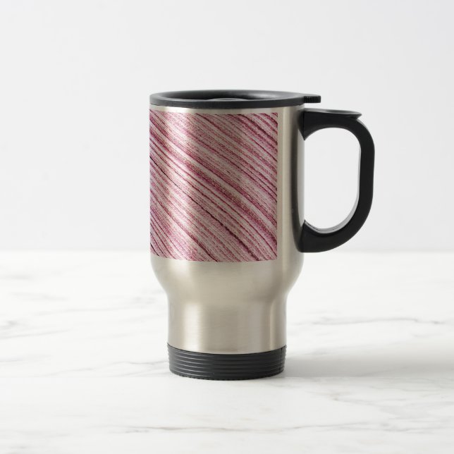 Mug De Voyage Macro ruban rose (Droit)