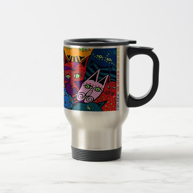Mug De Voyage Madame folle de chat (Droit)