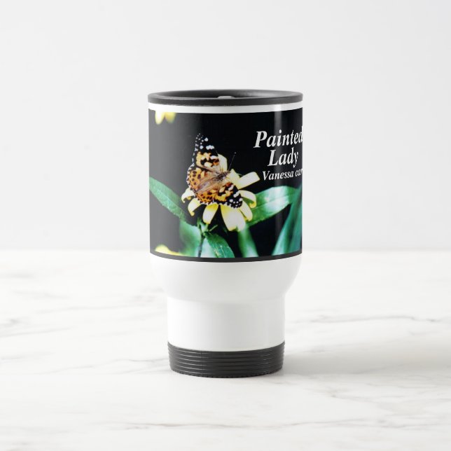 Mug De Voyage Madame peinte, cardui de Vanessa (Centre)